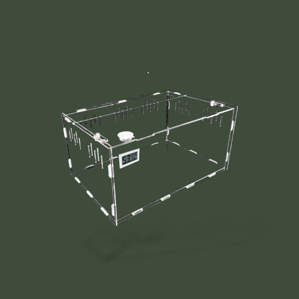 Boite en acrylique transparente avec hygromètre – L’Atelier Terrator
