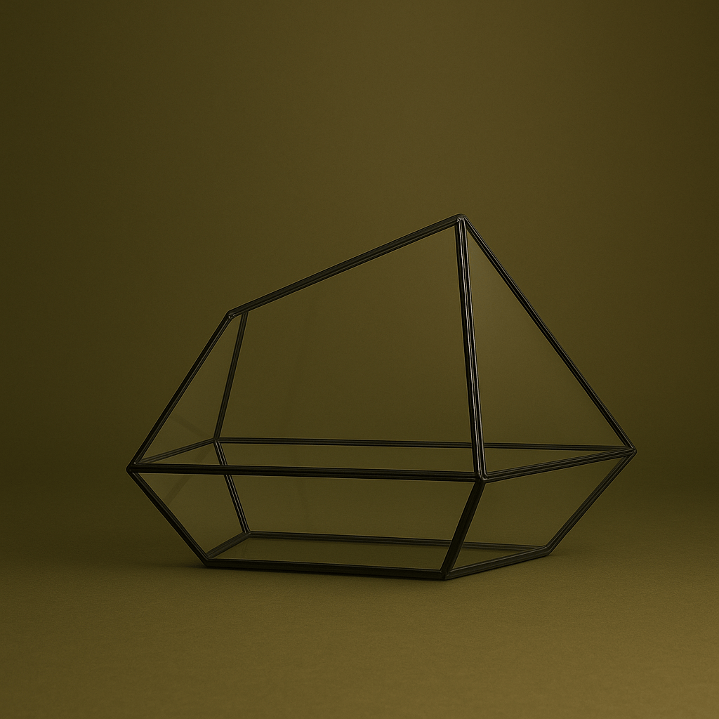 Grand terrarium géométrique pour plante – L’Atelier Terrator