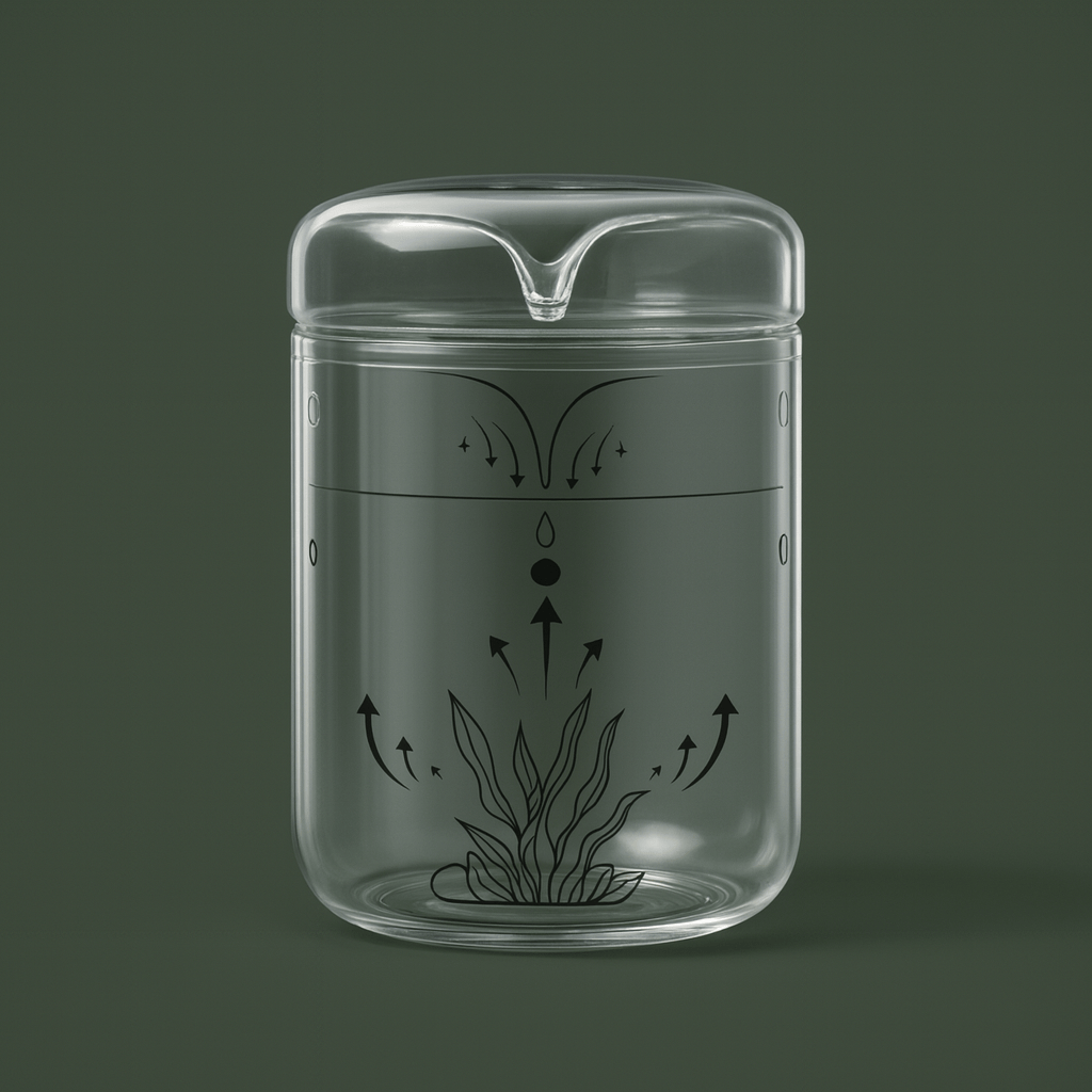 Bocal en verre avec aération pour terrarium – L’Atelier Terrator