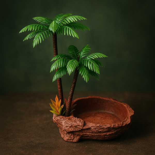 Petite mangeoire palmier pour aquarium a tortue – L’Atelier Terrator