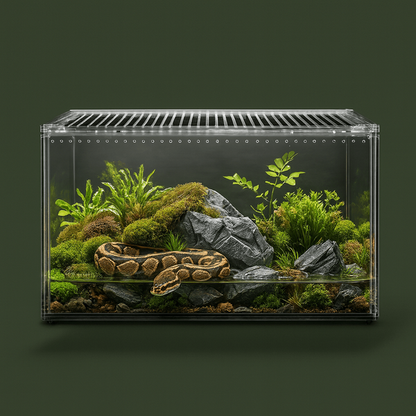 Terrarium ventilée en acrylique pour serpent – L’Atelier Terrator