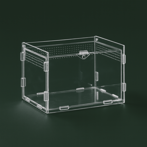 Habitat ventilée en acrylique pour tortue hermann – L’Atelier Terrator