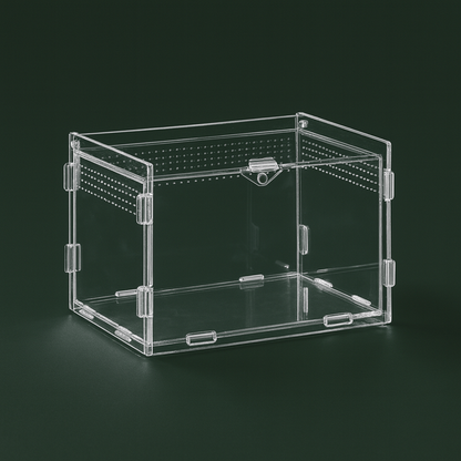 Habitat ventilée en acrylique pour tortue hermann – L’Atelier Terrator