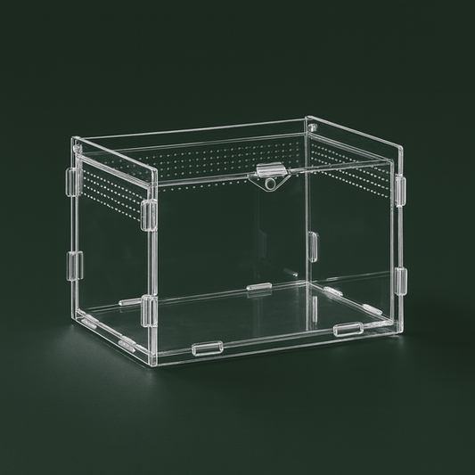 Habitat ventilée en acrylique pour tortue hermann – L’Atelier Terrator