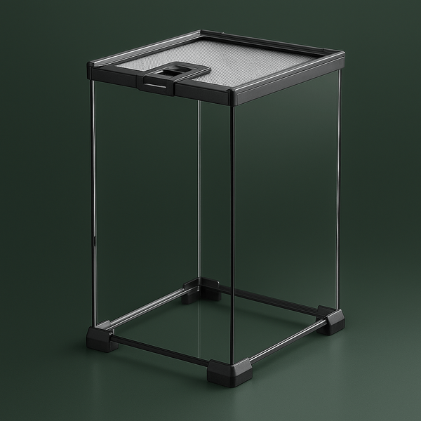 Grand terrarium en verre a geckos – L’Atelier Terrator