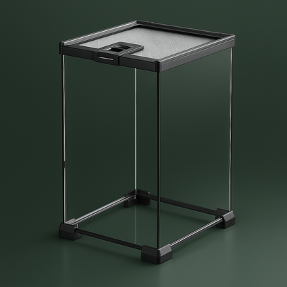 Grand terrarium en verre a geckos – L’Atelier Terrator