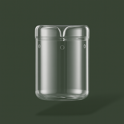 Bocal en verre avec aération pour terrarium – L’Atelier Terrator