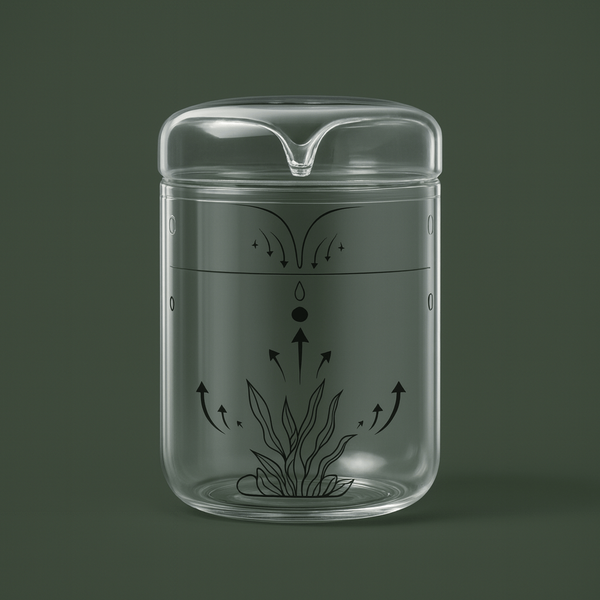 Bocal en verre avec aération pour terrarium – L’Atelier Terrator