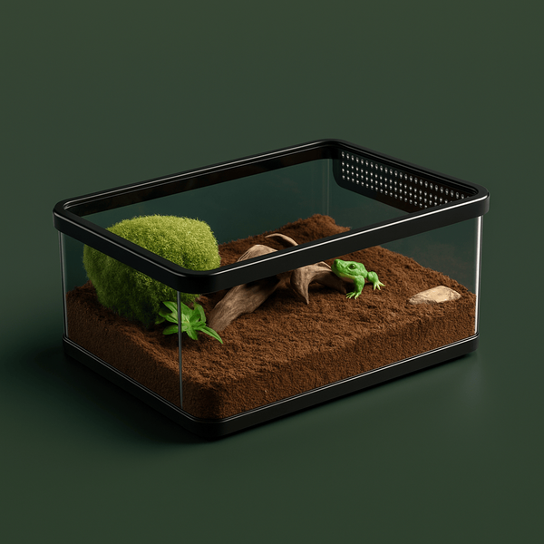 Terrarium noir ventilée pour reptile – L’Atelier Terrator