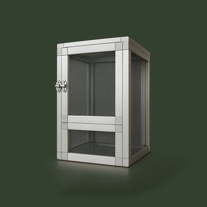 Cage en métal grillagée pour lézard – L’Atelier Terrator