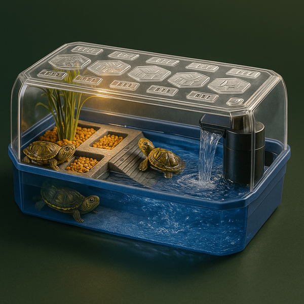 Aquarium avec fontaine intégré pour tortue d'eau – L’Atelier Terrator