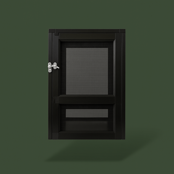 Cage noir en métal grillagée pour reptile – L’Atelier Terrator