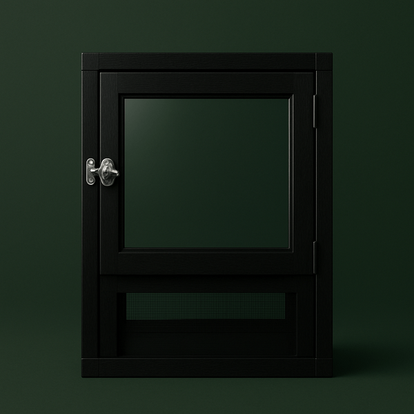 Cage noir avec porte acrylique en métal pour lézard – L’Atelier Terrator