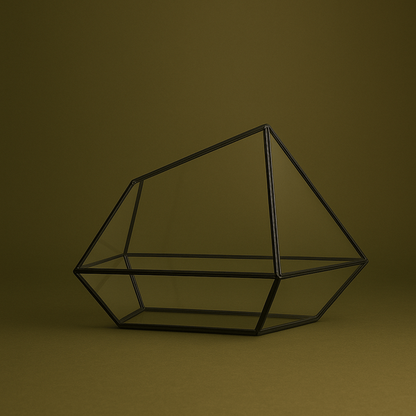 Grand terrarium géométrique pour plante – L’Atelier Terrator