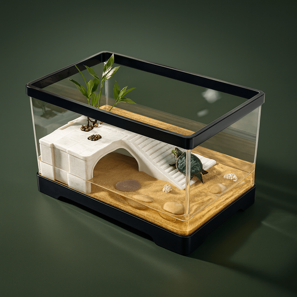 Habitat en verre pour tortue de terre – L’Atelier Terrator
