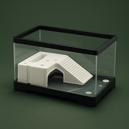 Habitat en verre pour tortue de terre – L’Atelier Terrator
