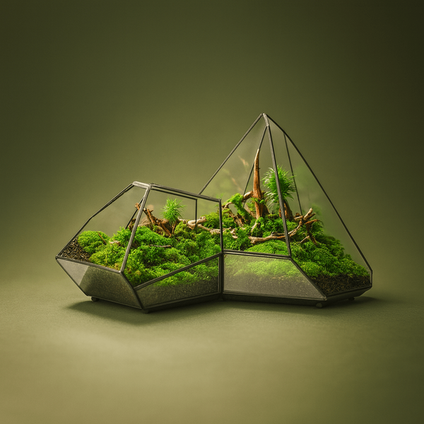 Terrarium géométrique en verre pour plante – L’Atelier Terrator
