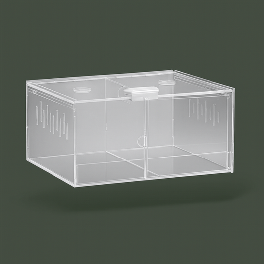 Double terrarium en acrylique ventilé – L’Atelier Terrator