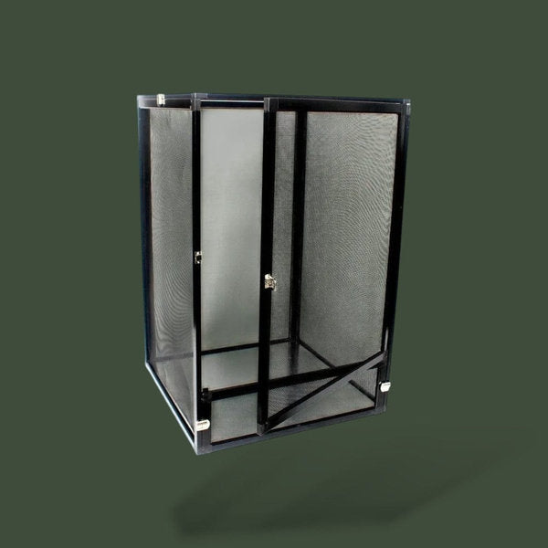 Petite cage noir en métal pour reptiles – L’Atelier Terrator