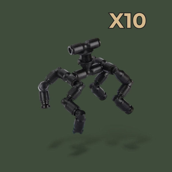 Lot de 10 buses a 4 tètes réglables pour terrarium – L’Atelier Terrator