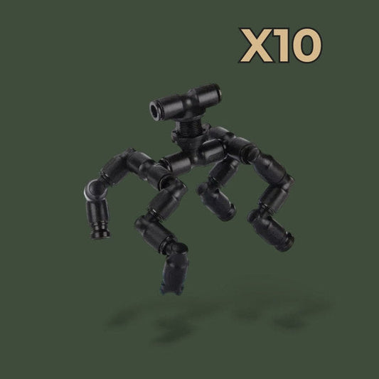 Lot de 10 buses a 4 tètes réglables pour terrarium – L’Atelier Terrator