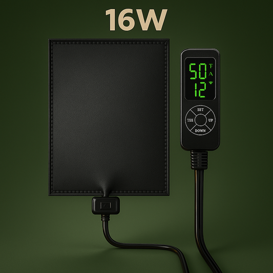 Tapis chauffant avec thermostat 30x20cm 16W pour terrarium – L’Atelier Terrator