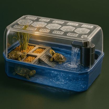 Aquarium avec fontaine intégré pour tortue d'eau – L’Atelier Terrator