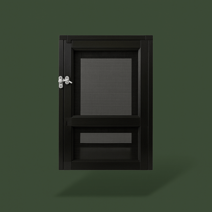 Cage noir en métal grillagée pour reptile – L’Atelier Terrator