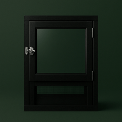 Cage noir avec porte acrylique en métal pour lézard – L’Atelier Terrator