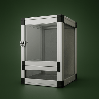 Cage en métal avec porte en acrylique pour reptile – L’Atelier Terrator