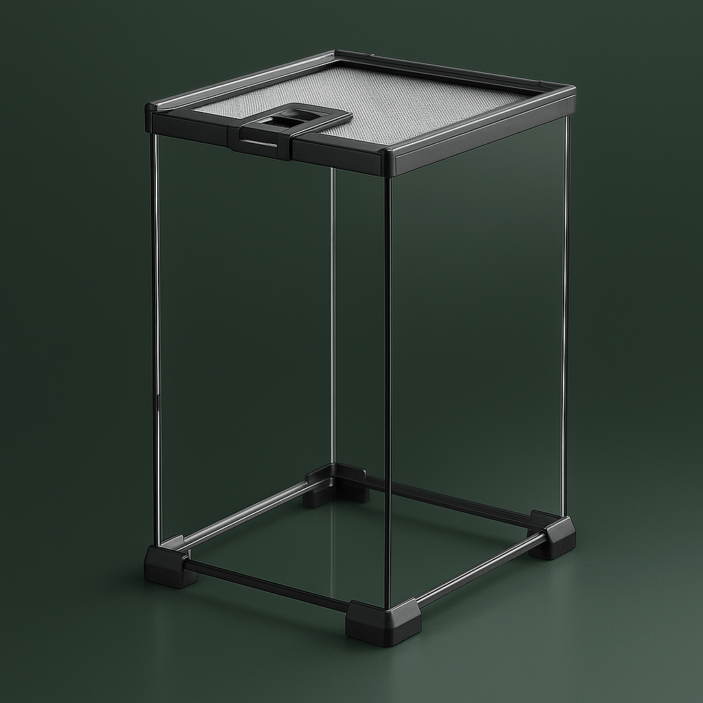 Grand terrarium en verre a geckos – L’Atelier Terrator