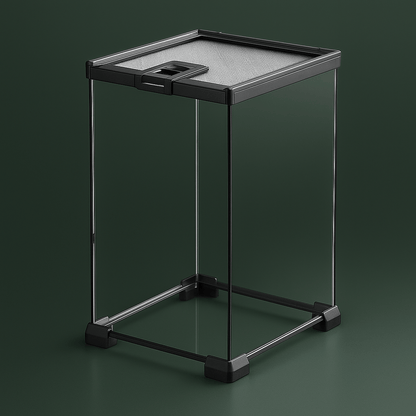 Grand terrarium en verre a geckos – L’Atelier Terrator