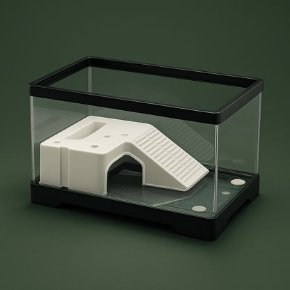 Habitat en verre pour tortue de terre – L’Atelier Terrator