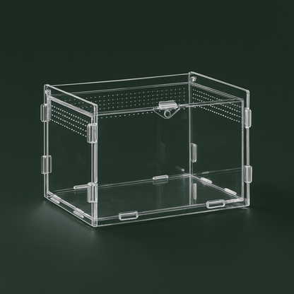 Habitat ventilée en acrylique pour tortue hermann – L’Atelier Terrator