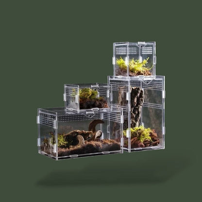 Habitat a tortue ventilée en acrylique – L’Atelier Terrator