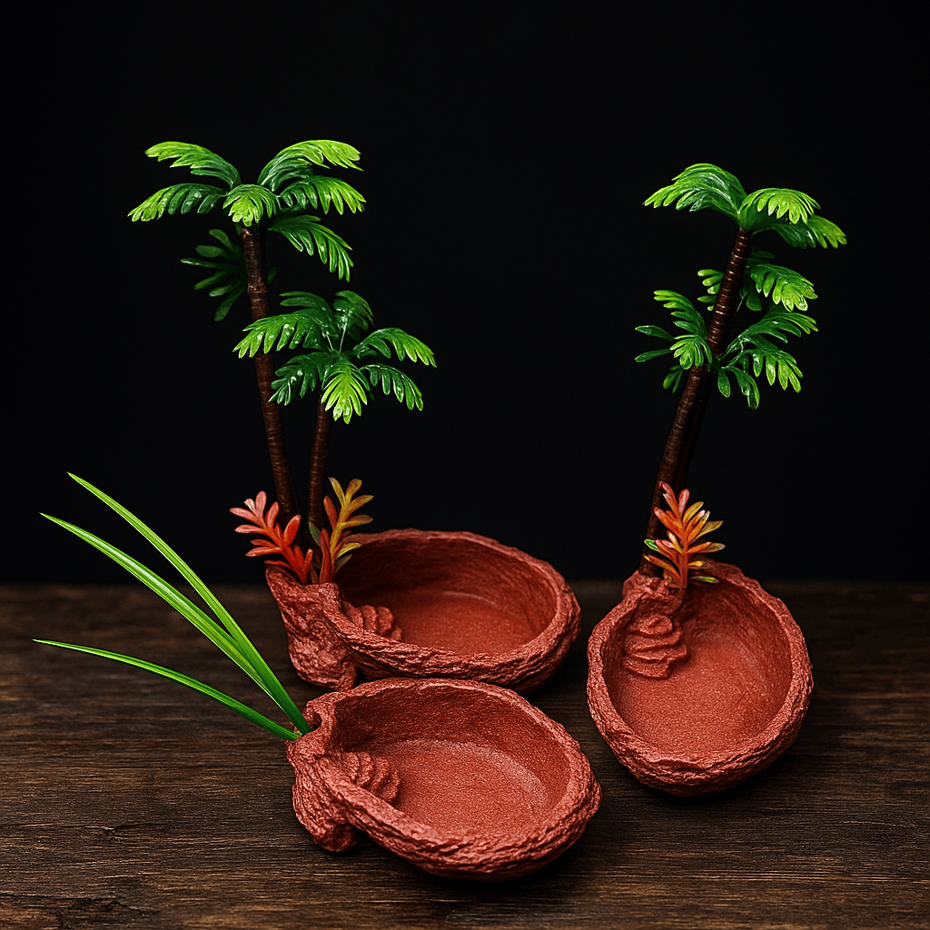 Petite mangeoire palmier pour aquarium a tortue – L’Atelier Terrator