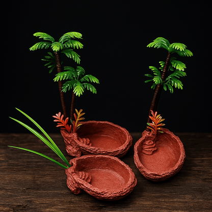 Petite mangeoire palmier pour aquarium a tortue – L’Atelier Terrator