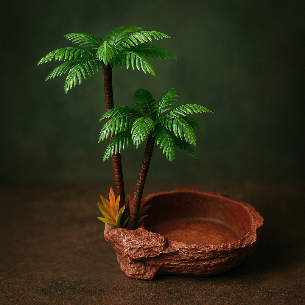 Petite mangeoire palmier pour aquarium a tortue – L’Atelier Terrator