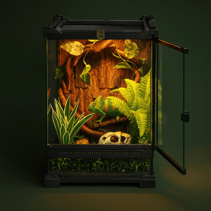 Grand terrarium en verre pour reptile – L’Atelier Terrator