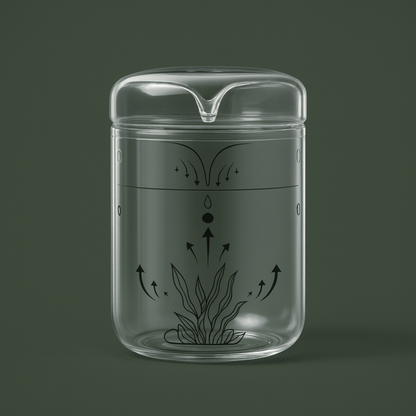 Bocal en verre avec aération pour terrarium – L’Atelier Terrator