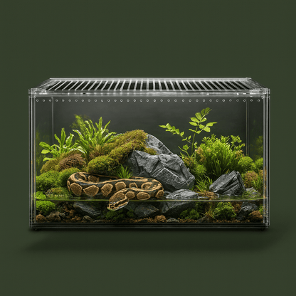 Terrarium ventilée en acrylique pour serpent – L’Atelier Terrator
